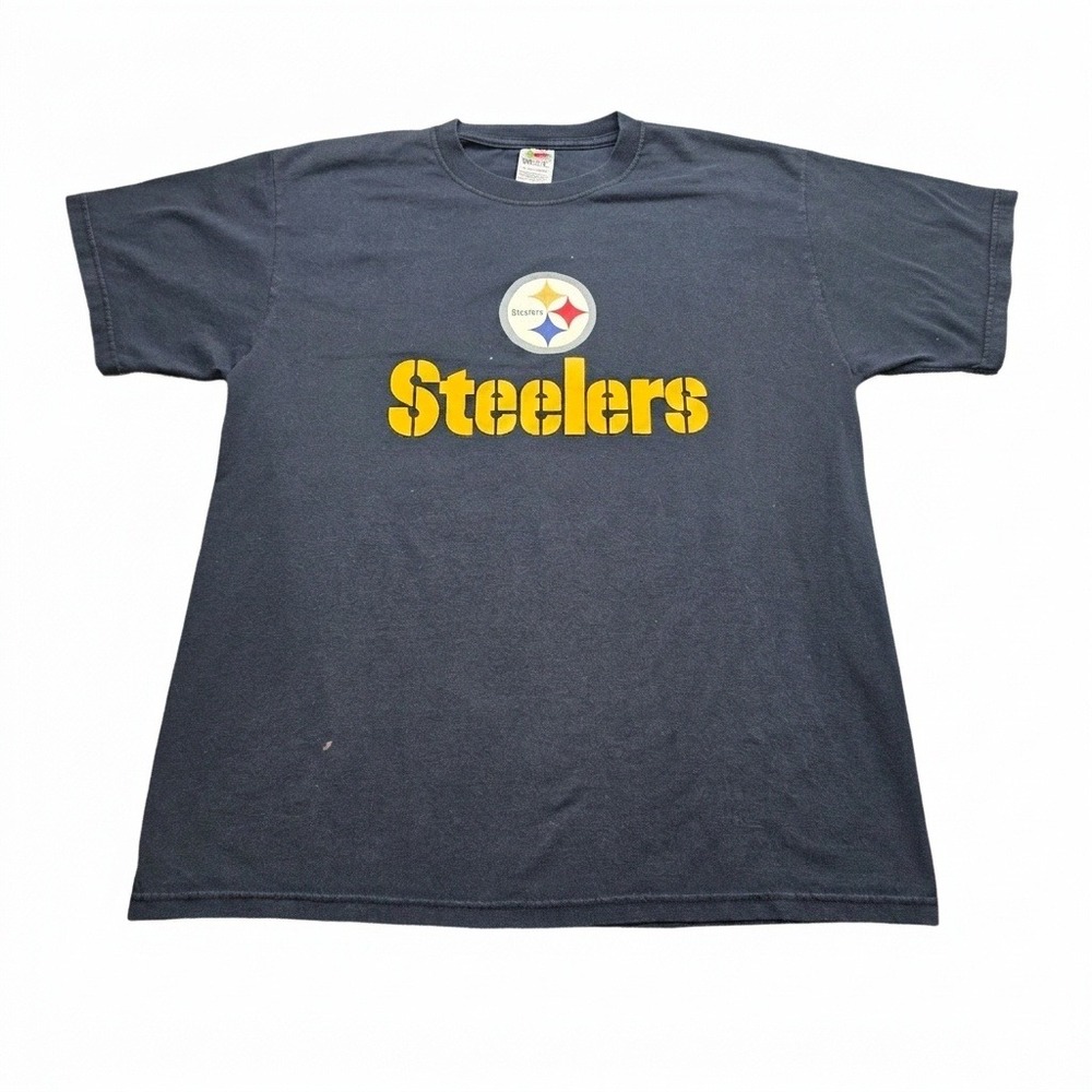 VTG Willie Parker Pittsburgh Steelers Shirt Large Fruit of the Loom Fast‎ Willie